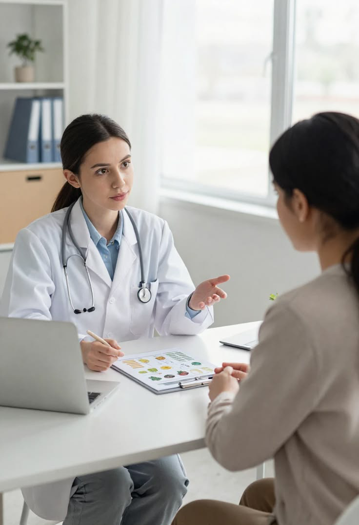 Dr. Ranjana Bhatt with a patient